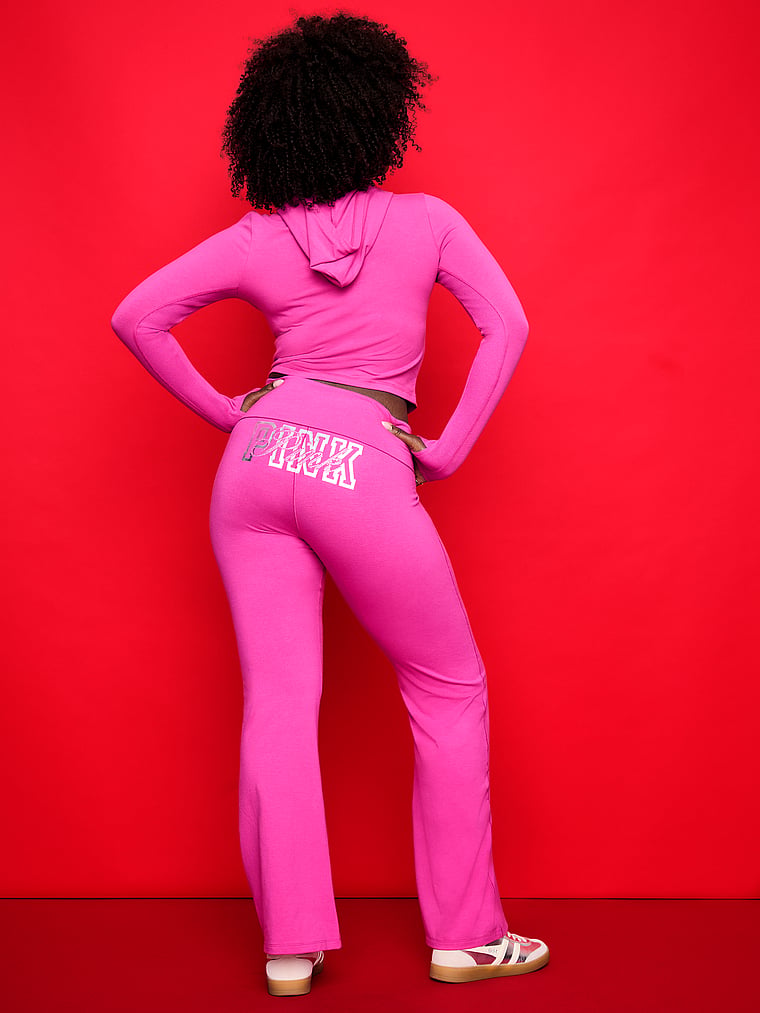 All-Day Cotton™ Foldover Flare Leggings