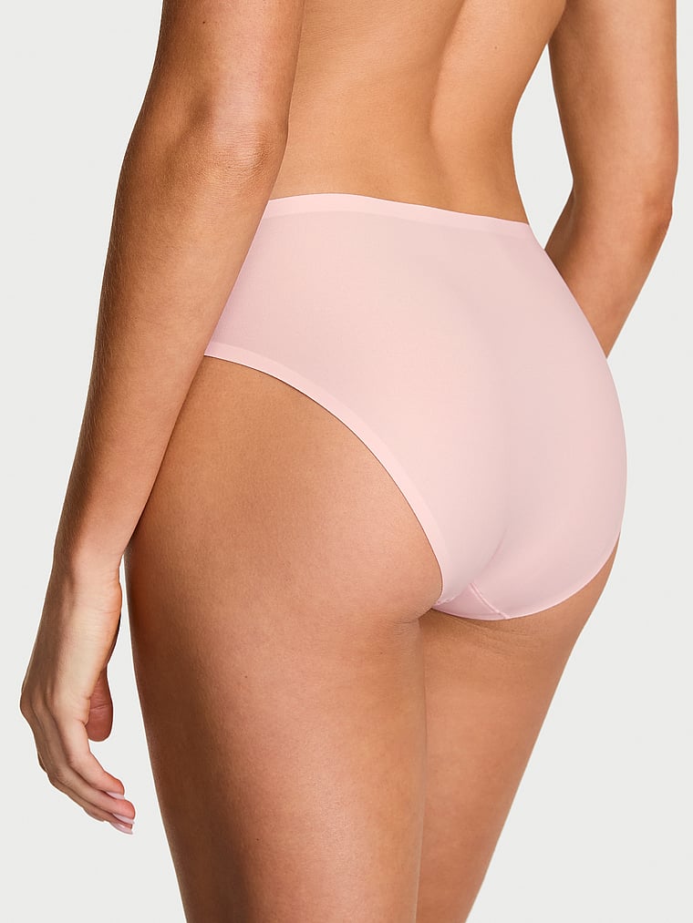 Victoria's Secret, Body by Victoria Body by Victoria Flex Mid-Rise Bikini Panty, Pink, onModelBack, 2 of 3 Kennidy is 5'11" or 180cm and wears Small