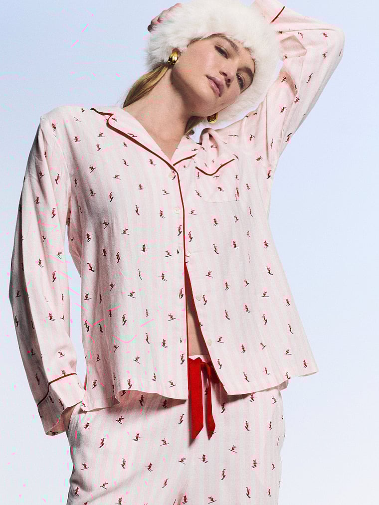 Flannel Long Pajama Set