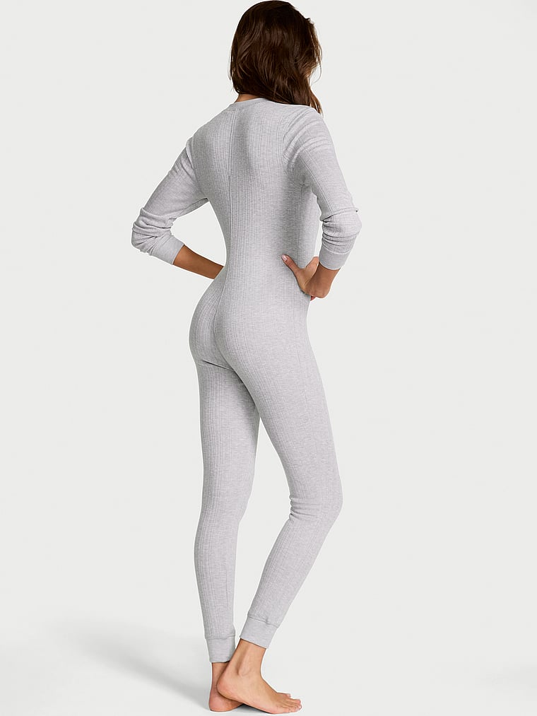 Cozy Pointelle Long Onesie