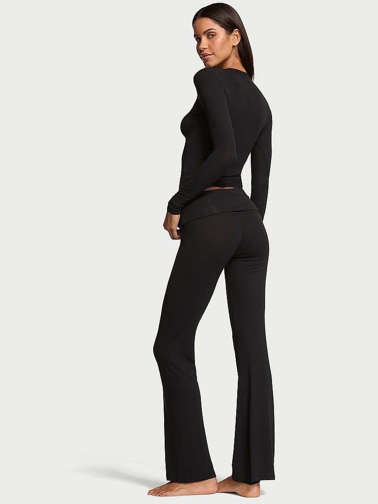 Ribbed Modal Long Lounge Set