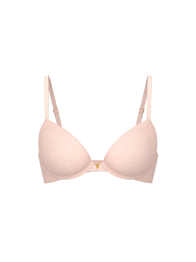 Victoria's Secret, Love Cloud Smooth Push-Up Bra, Purest Pink, onModelFront, 3 of 3