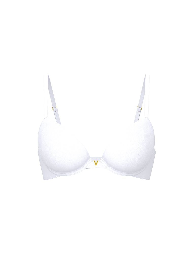Victoria's Secret, Love Cloud Smooth Push-Up Bra, VS White, offModelFront, 4 of 4