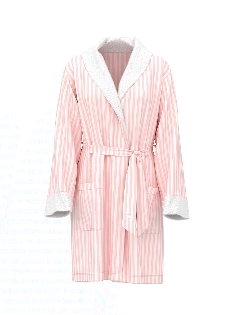 Cozy Flannel Plush Reversible Robe