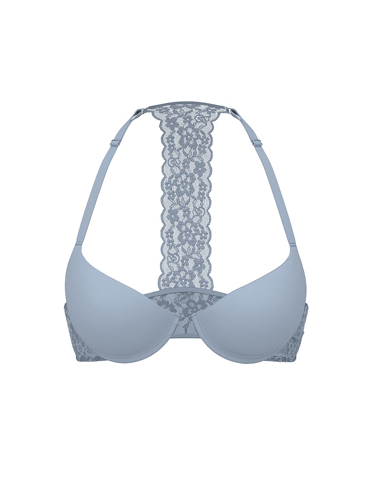 Sexy Tee Lacie Lace-Up Lightly Lined Demi Bra