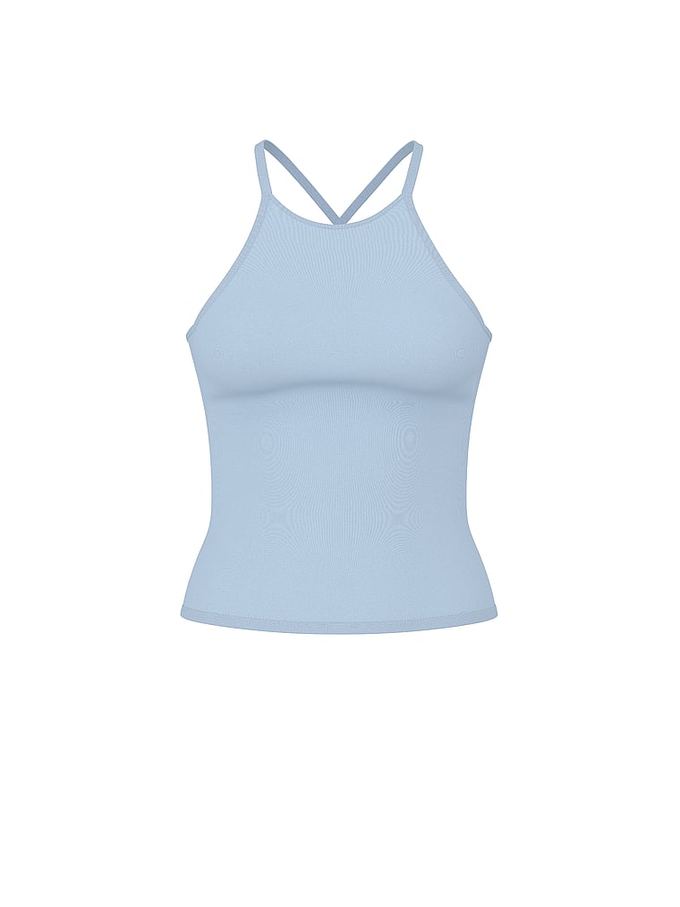 All-Day Cotton High-Neck Bra Tank