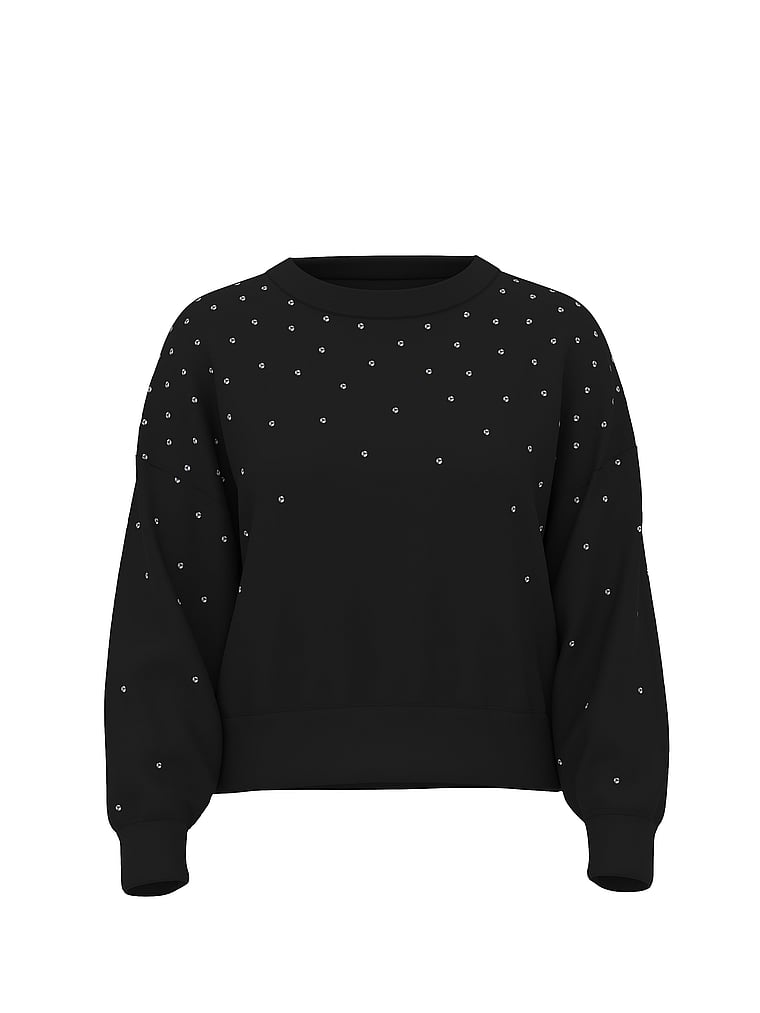 Ivy Fleece Studded Crew Sweatshirt