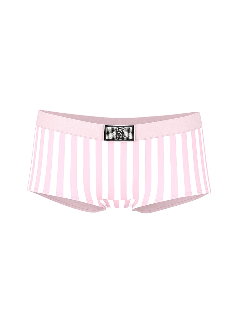 Logo Cotton Shine Patch Boyshort Panty