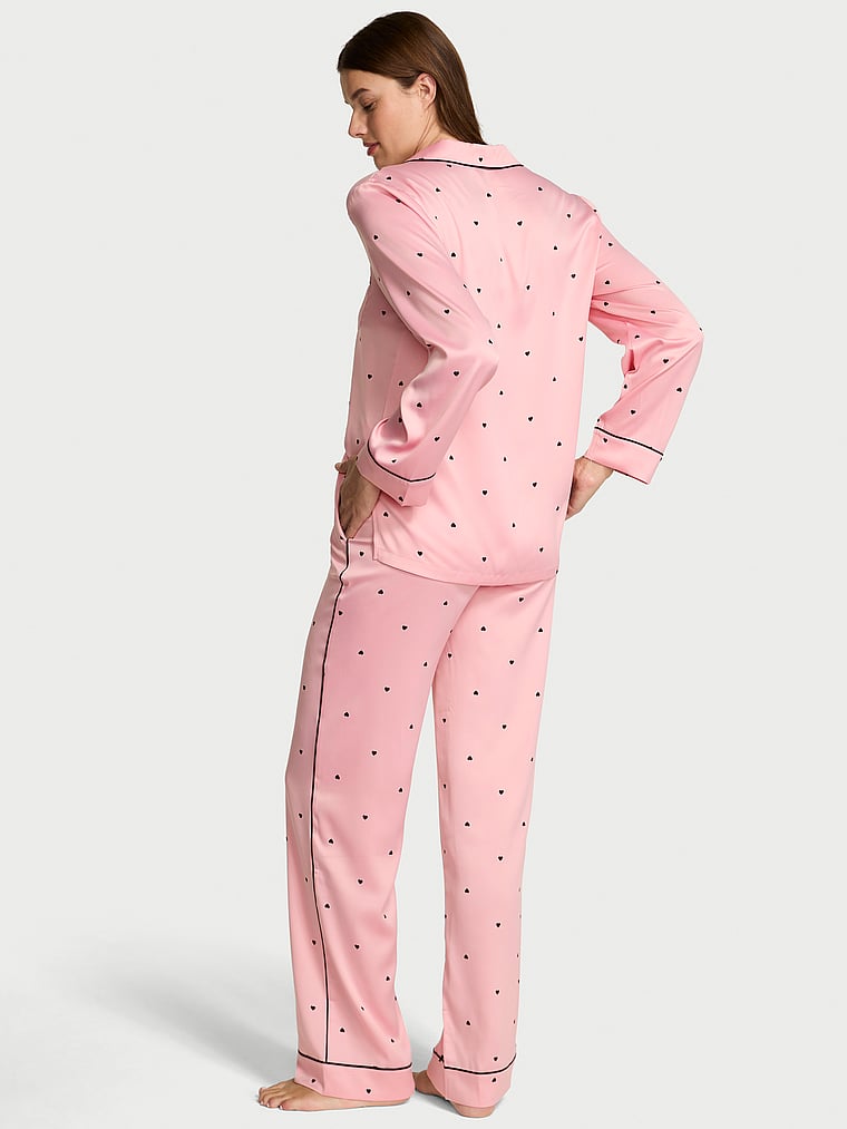 Women'secret Classic Maroon Capri Cherry Blossom Pyjamas Set di Pigiama, Stampa Bordeaux, XS Donna