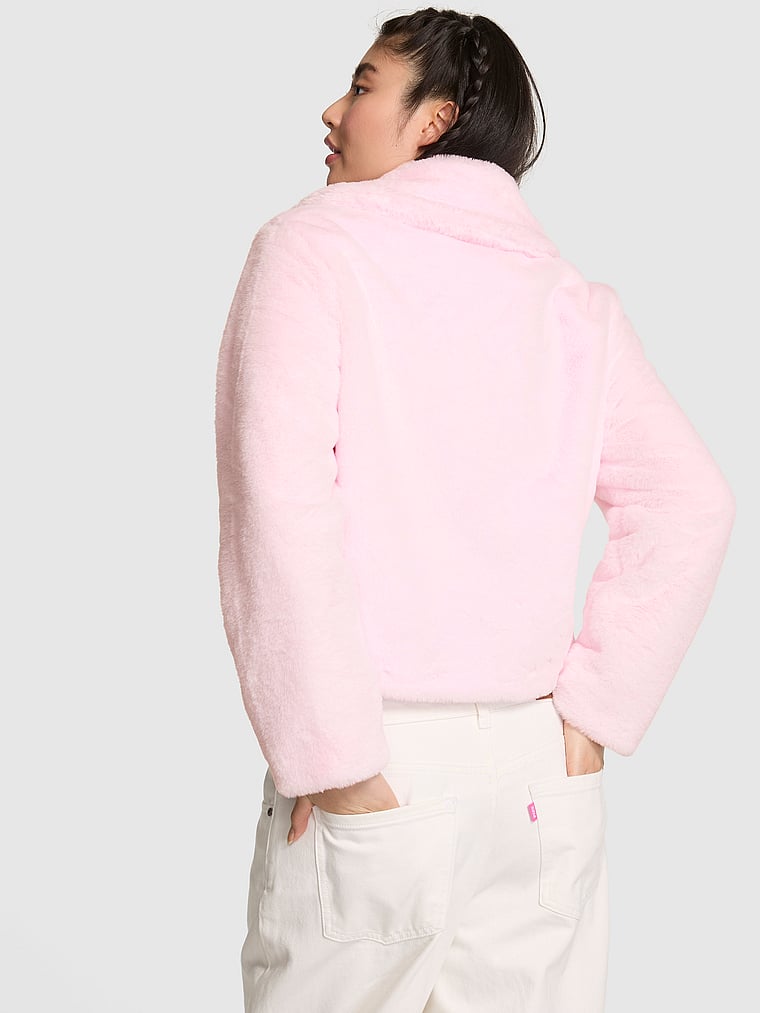 Faux-Fur Cropped Jacket