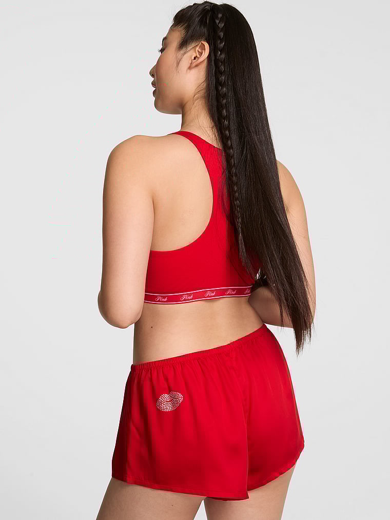 Sweet Dreams Silky Pajama Micro Shorts