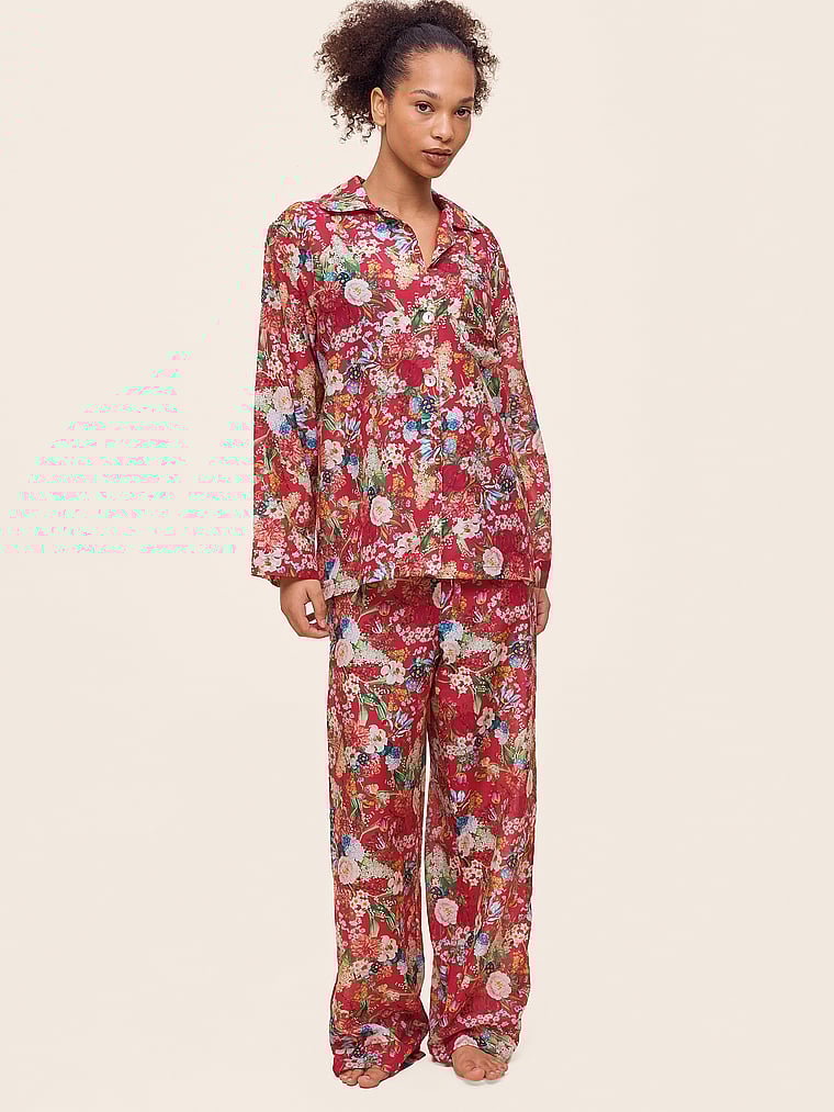 Holly Cotton Full-Length PJ Set