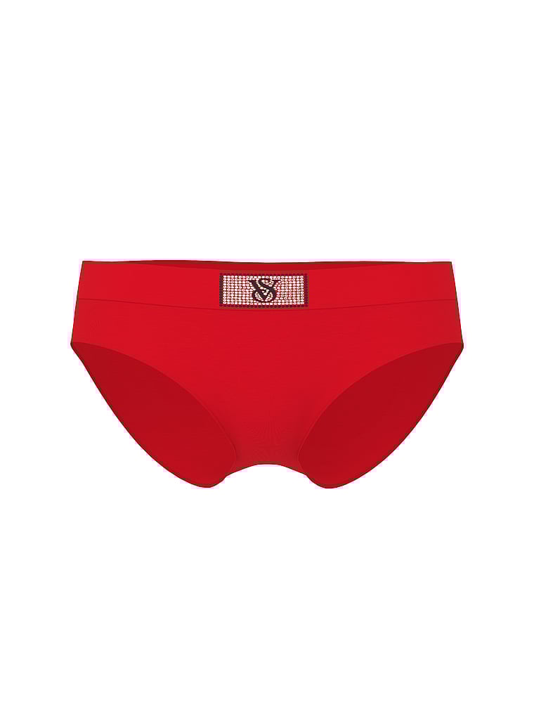 Logo Cotton Shine Patch Hiphugger Panty