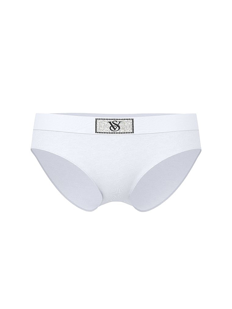 Logo Cotton Shine Patch Hiphugger Panty