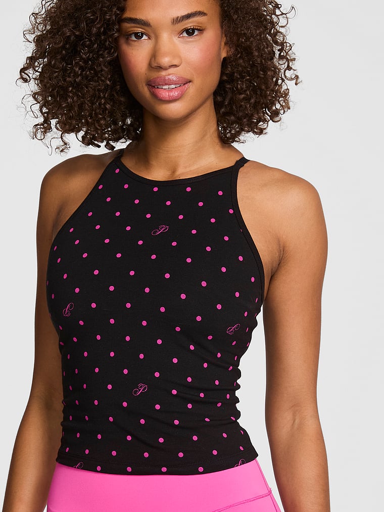 Victoria's Secret All-Day Cotton High-Neck Bra Tank