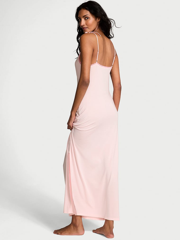 SoSoft™ Modal Bow Maxi Slip Dress