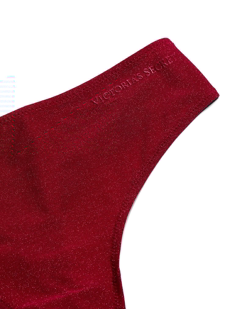 Body by Victoria Flex Shimmer Mid-Rise Thong Panty