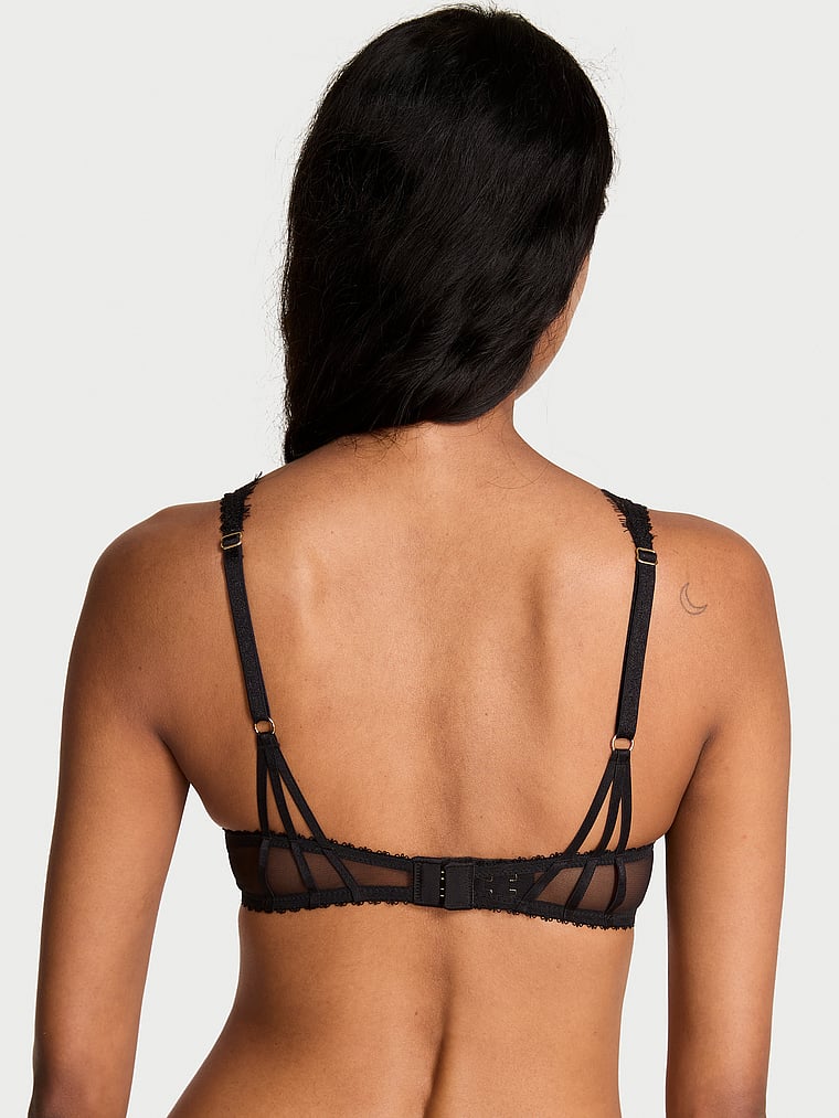 Cherry Pop Embroidery Uplift Balconette Bra