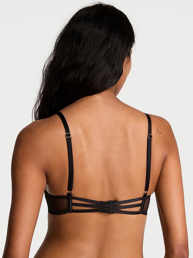 Shine Strap Lace Push-Up Bra