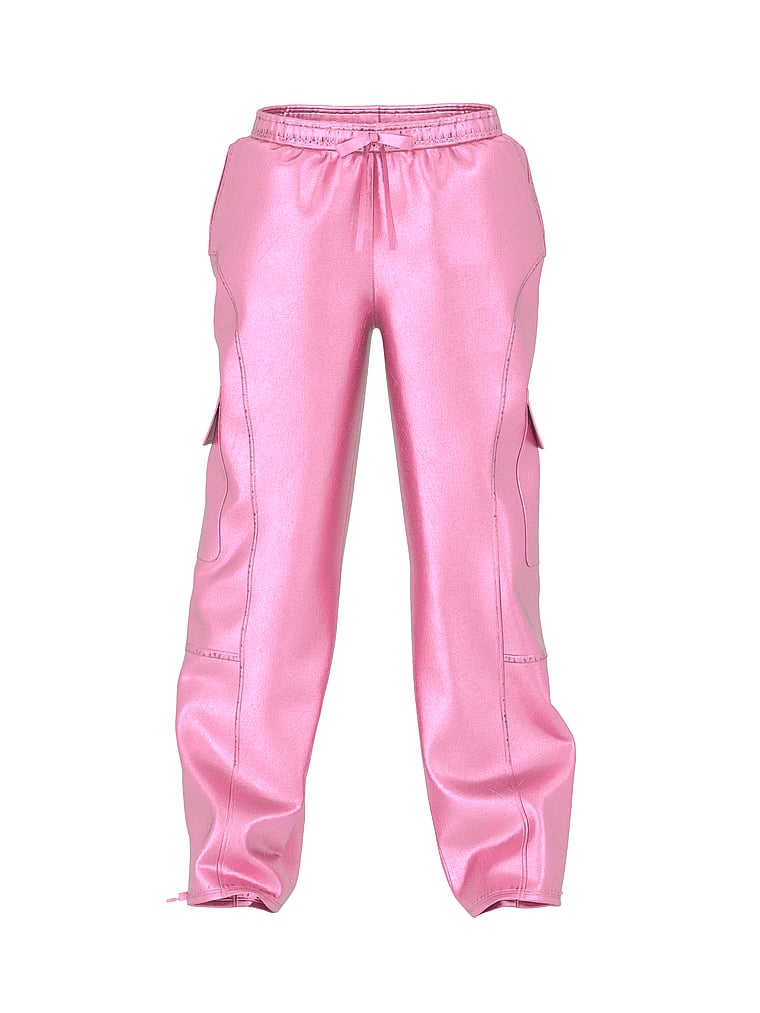 Metallic Barrel Cargo Pants