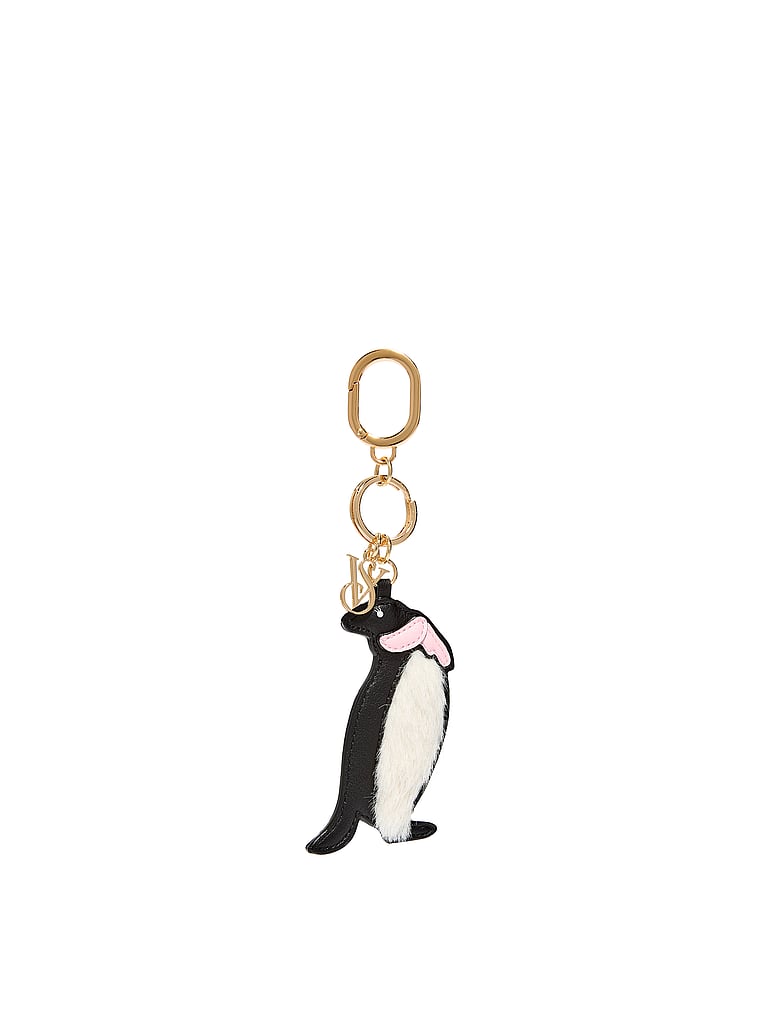 Victoria's Secret, Victoria's Secret Penguin Bag Charm Keychain, Penguin, onModelFront, 1 of 3