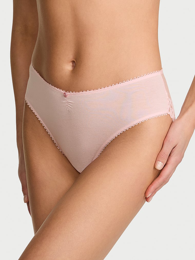 Stretch Cotton High-Leg Brief Panty