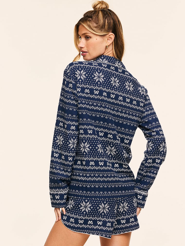 Victoria's Secret, Adore Me Cecelia Sleep Set, Romantic Fair Isle, onModelBack, 2 of 4