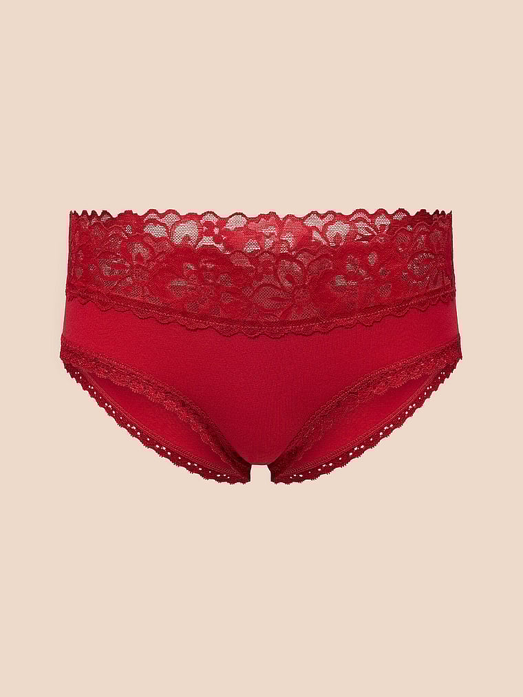 Victoria's Secret, Adore Me Miley Hipster Panty, Rio Red, offModelFront, 3 of 3