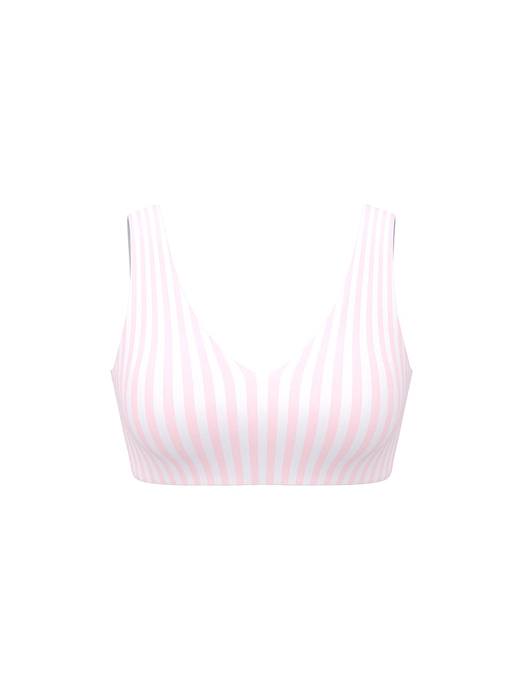 Victoria's Secret, The T-shirt SlumberBra™, Pink Stripes, offModelFront, 2 of 4