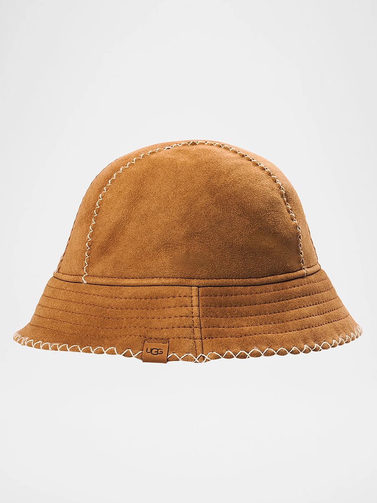 UGG® Atherson Embroidered Hat, Chestnut, detail, 2 of 2