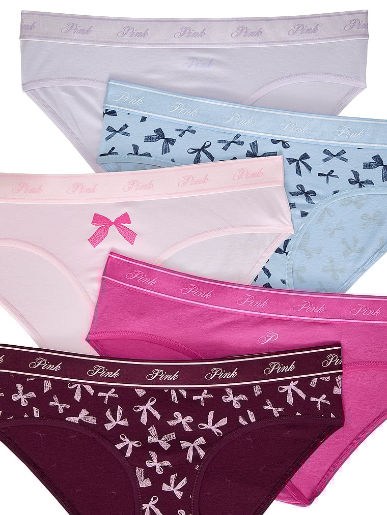 5-Pack Logo Cotton Hiphugger Panties