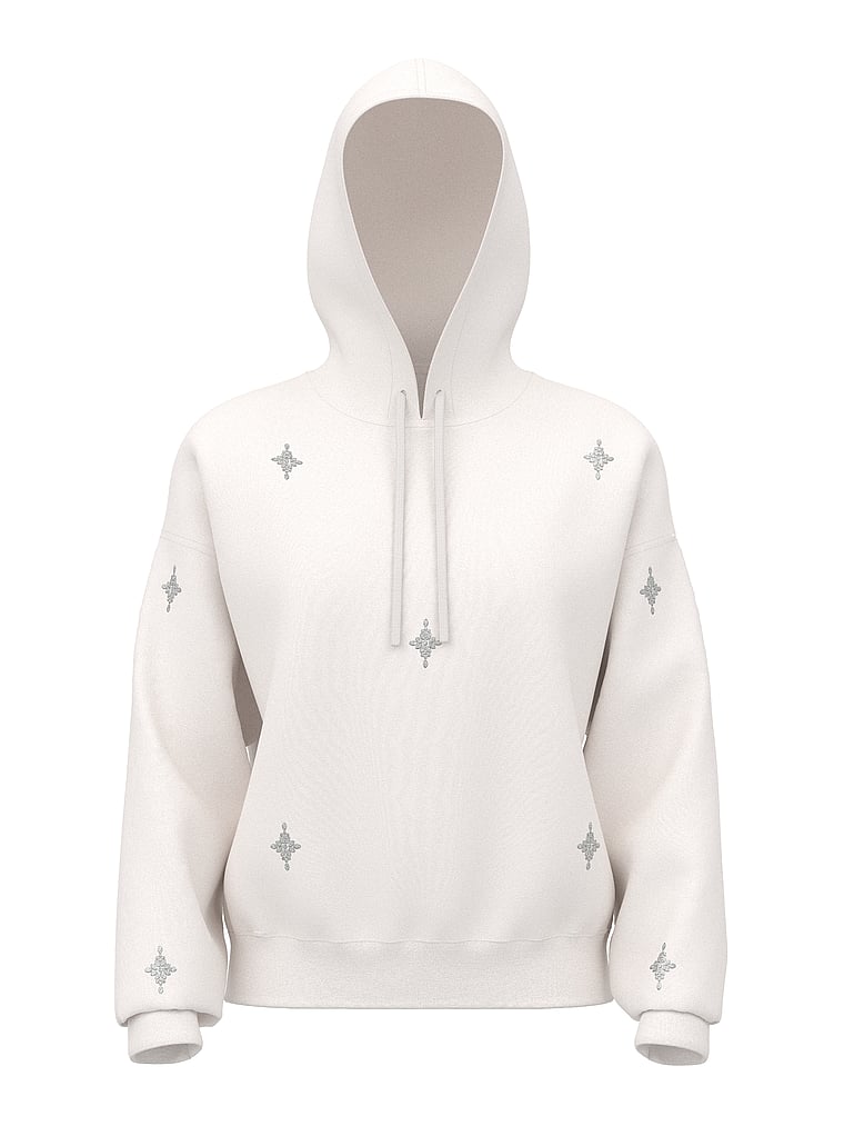 Luxe Knit Crystal Sparkle Hoodie