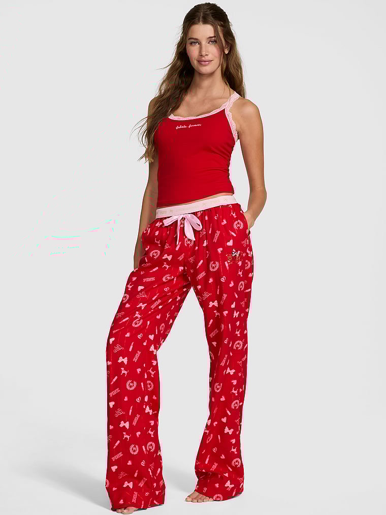 PINK x LoveShackFancy Flannel Pajama Pants