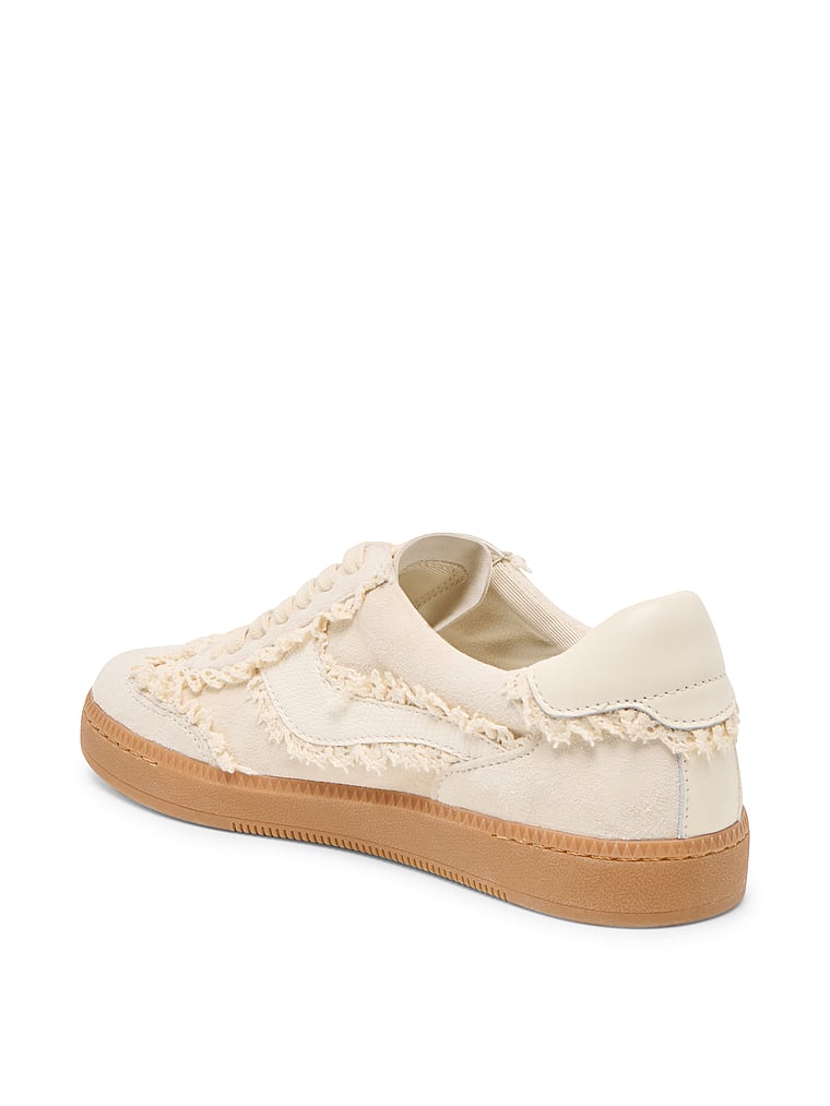 Dolce Vita Notice Lace Sneakers , Ivory Suede, onModelBack, 2 of 3