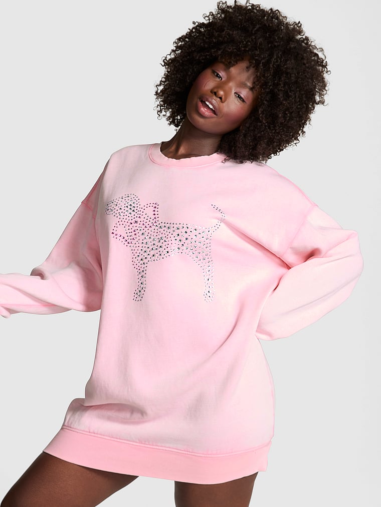 PINK x LoveShackFancy Crewneck Dress