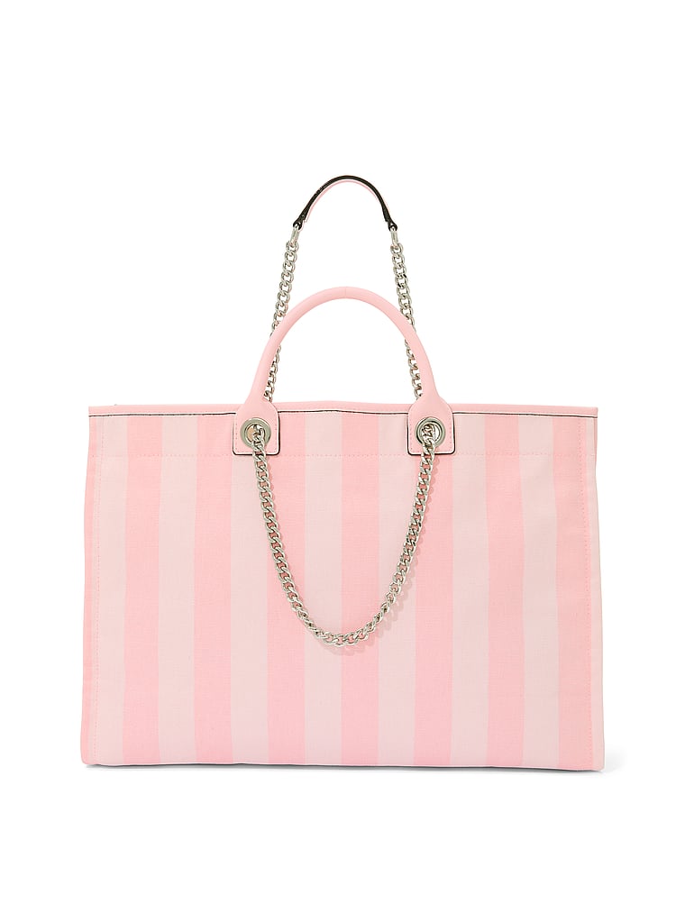 Victoria's Secret, Victoria's Secret City Exclusive Tote Bag, Heritage Stripe Miami, detail, 3 of 3