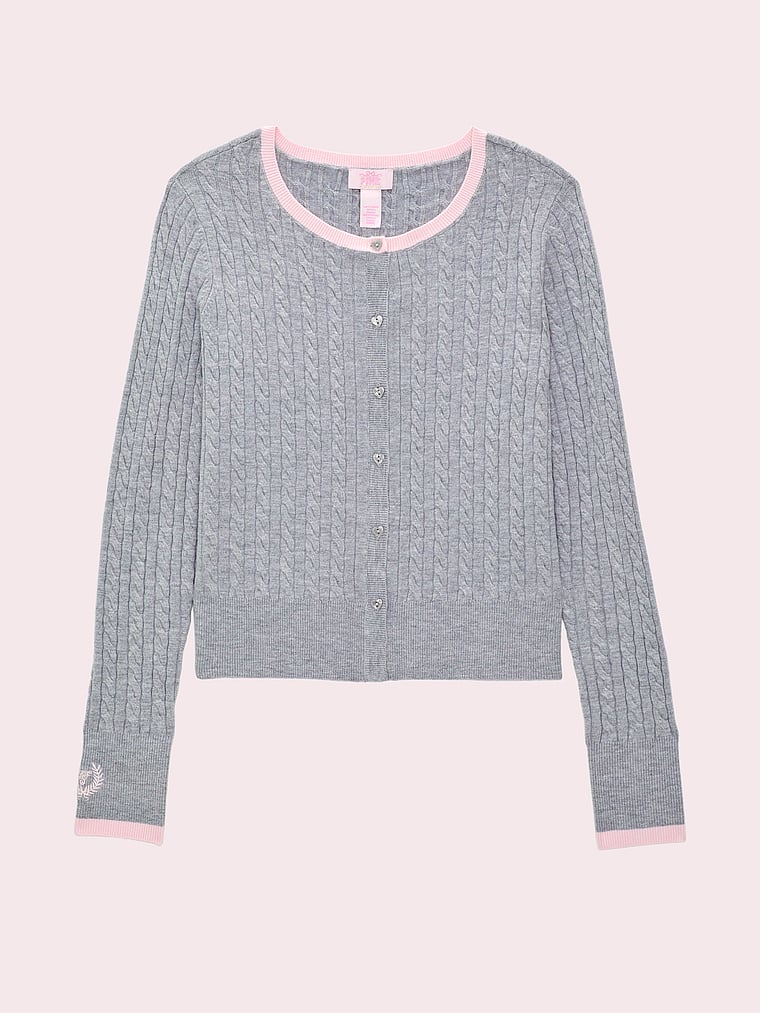 PINK x LoveShackFancy Shrunken Cardigan