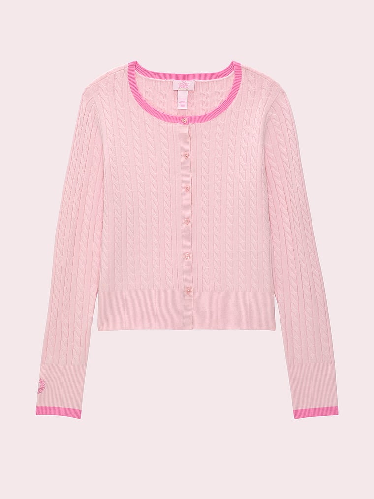 PINK x LoveShackFancy Shrunken Cardigan