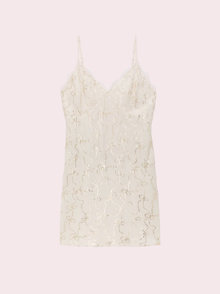 PINK x LoveShackFancy Satin Mini Dress