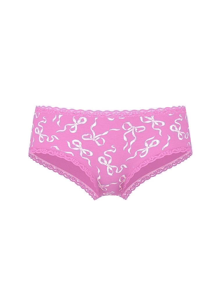 Cotton Lace-Waist Cheeky Panty