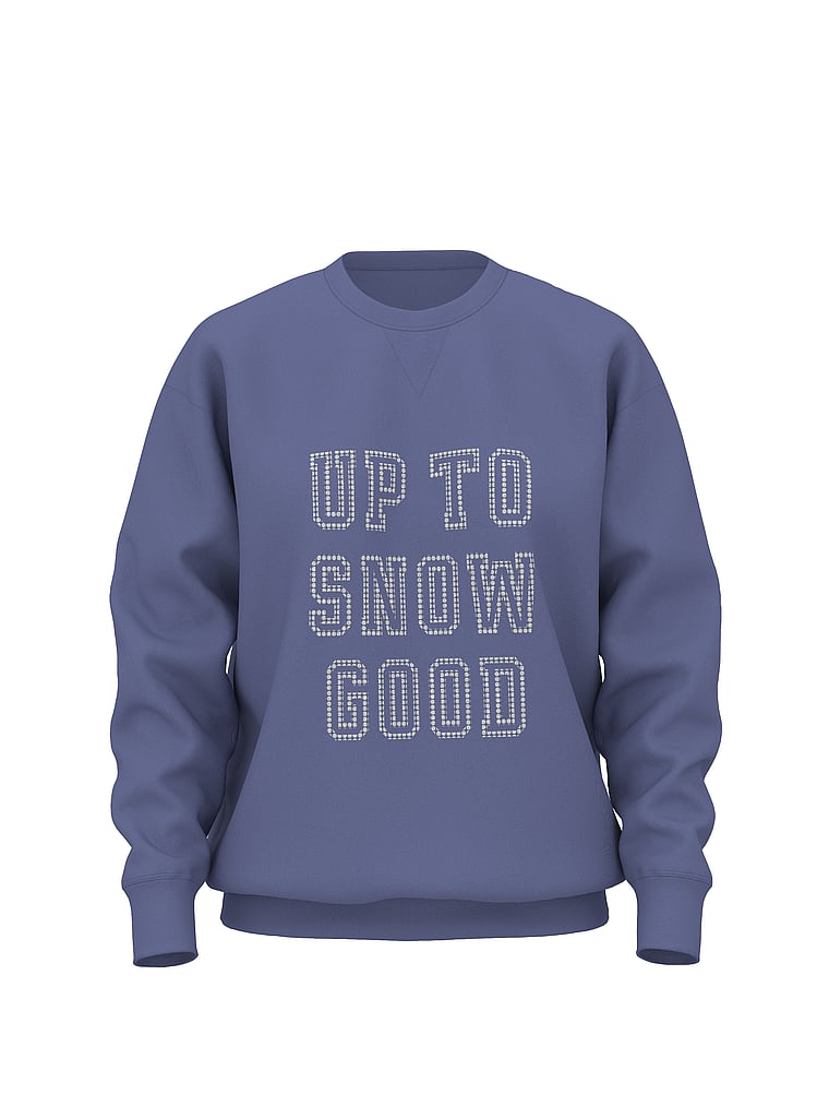 Ivy Fleece Oversized Crew Sweatshirt