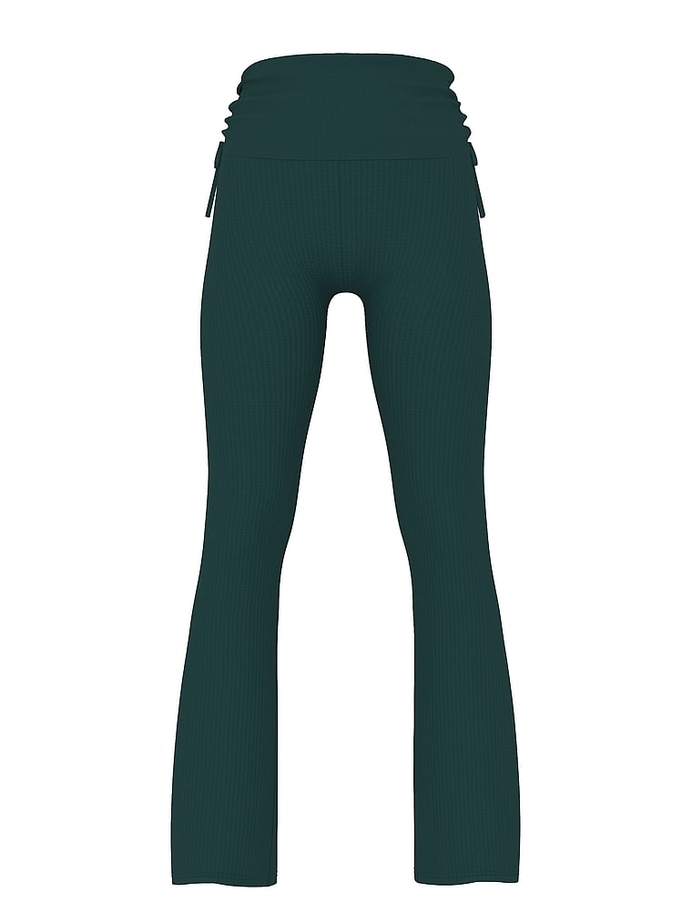 Waﬄe Knit PINK Foldover Flare™ Pants