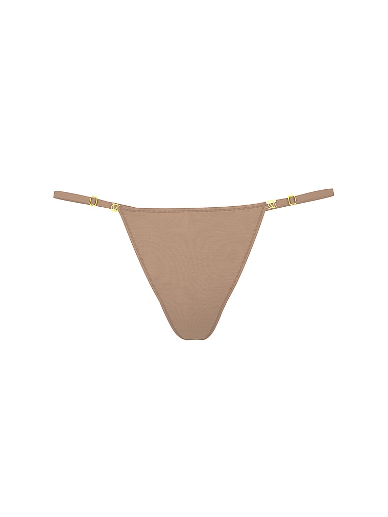 Victoria's Secret, Love Cloud Smooth Adjustable Thong Panty, offModelFront, 2 of 4