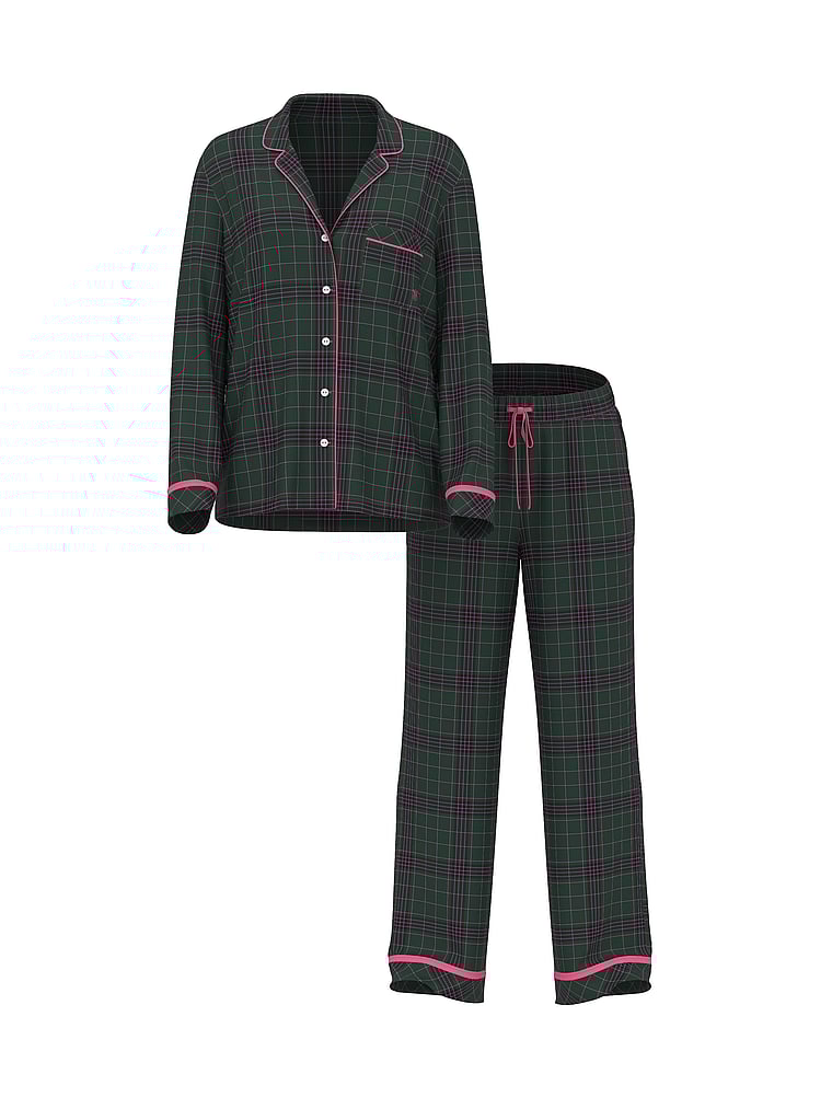 Flannel Long Pajama Set