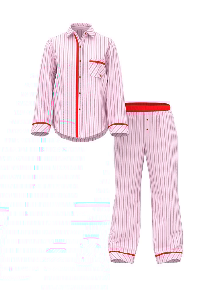 Flannel Long Pajama Set