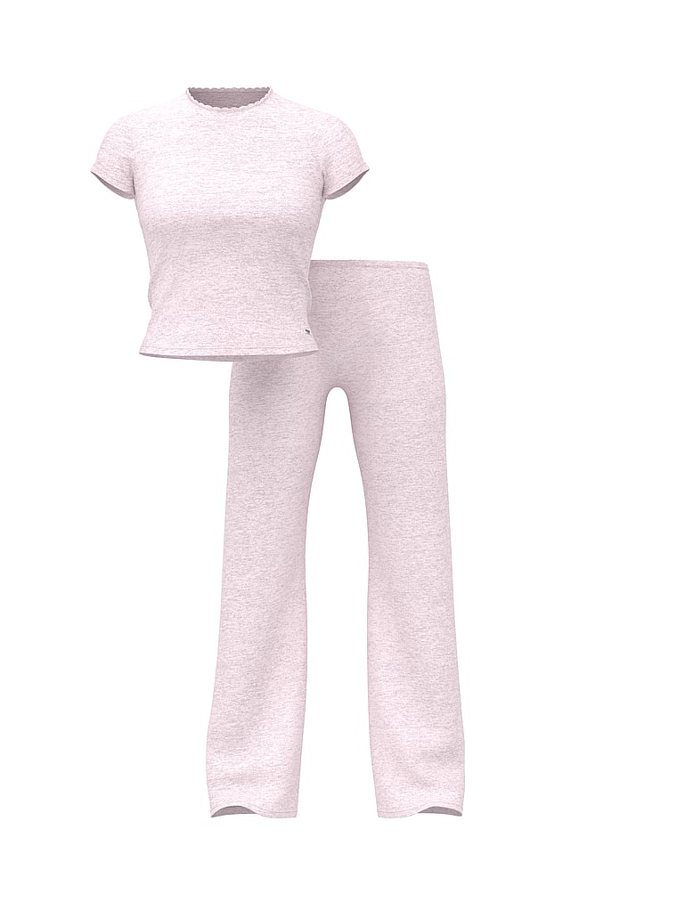 Pointelle Tee & Pajama Pant Set