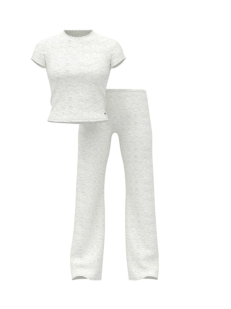 Pointelle Tee & Pajama Pant Set
