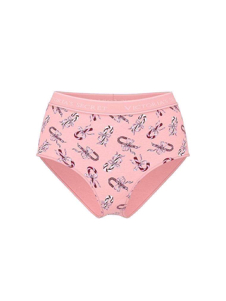 Logo Heart Pointelle Modern Brief Panty