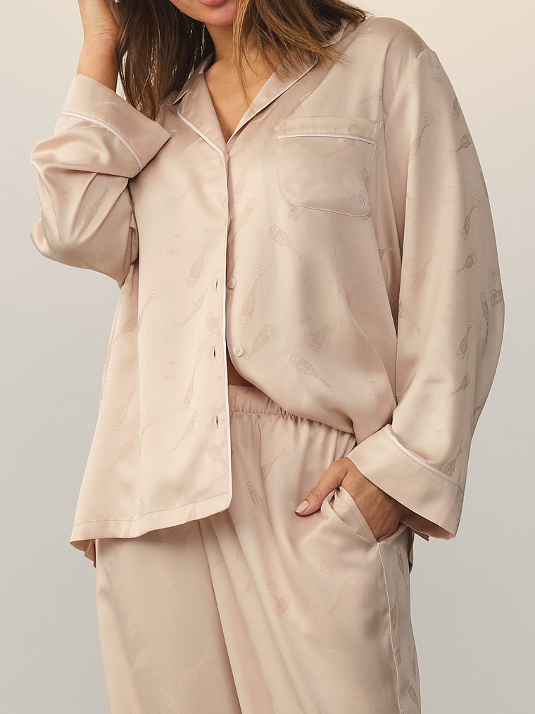 Satin Long Pajama Set