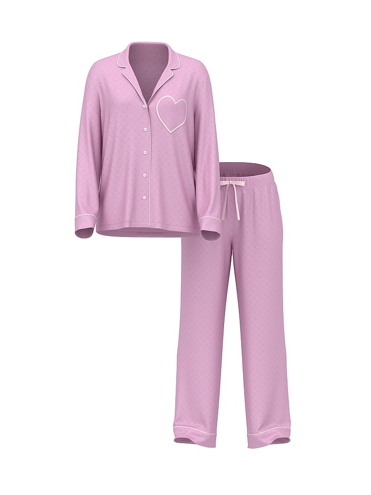 Signature Satin Long Pajama Set